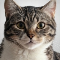 Tekir Kedi, Kedi  Mavi fotoğrafı