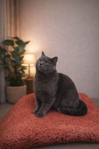 Huzurlu tatlı bir kedi fotoğraf