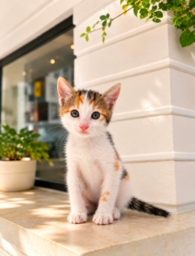 Çok meraklı harika bir bebek 🐱🧿 fotoğraf