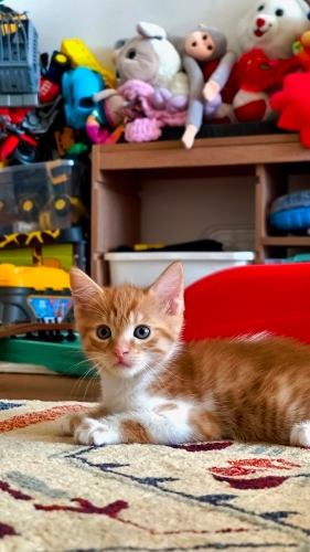 Çok hareketli ama uysal erkek yavru fotoğraf