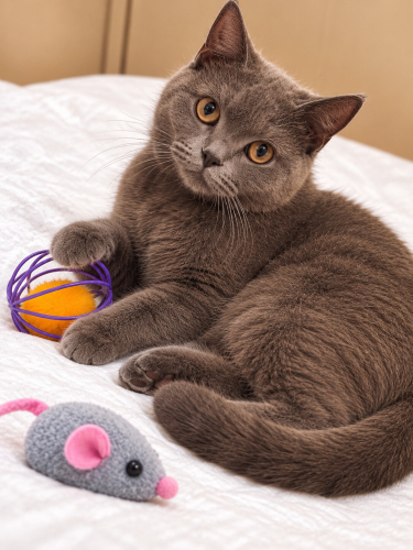 Ücretsiz sahiplenme British kedi ve 2 bebekler fotoğraf