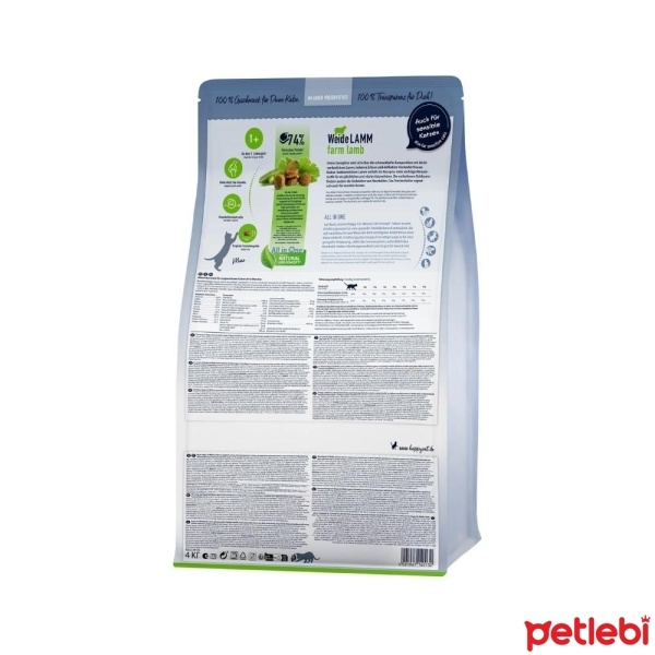 Happy Cat Culinary Weide Lamm Kuzu Etli Yetişkin Kedi Maması 10kg