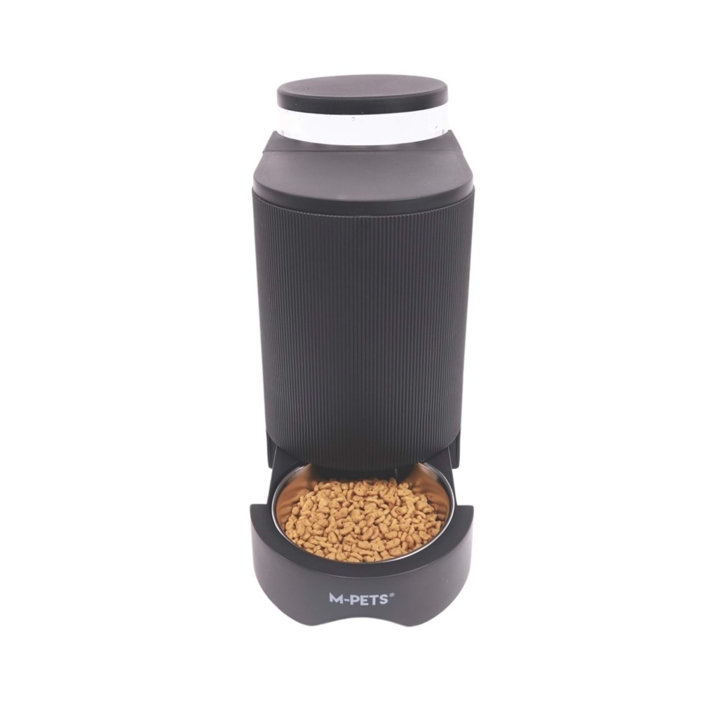 M-Pets Duplo Kedi ve Köpekler için Hazneli Mama ve Su Kabı 6000ml (Siyah)