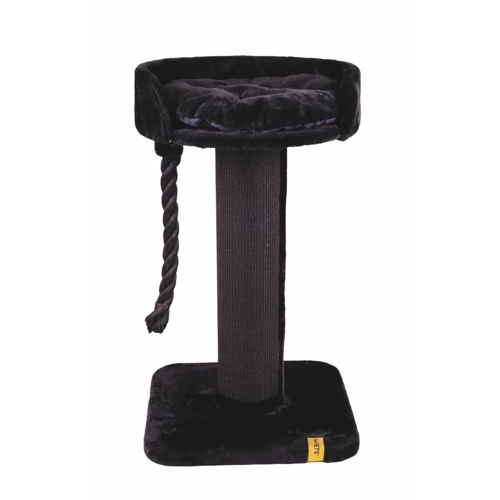 M-Pets Panther Premium Liana Tırmalama Tahtalı Kedi Ağacı 55x55x96cm (Siyah)
