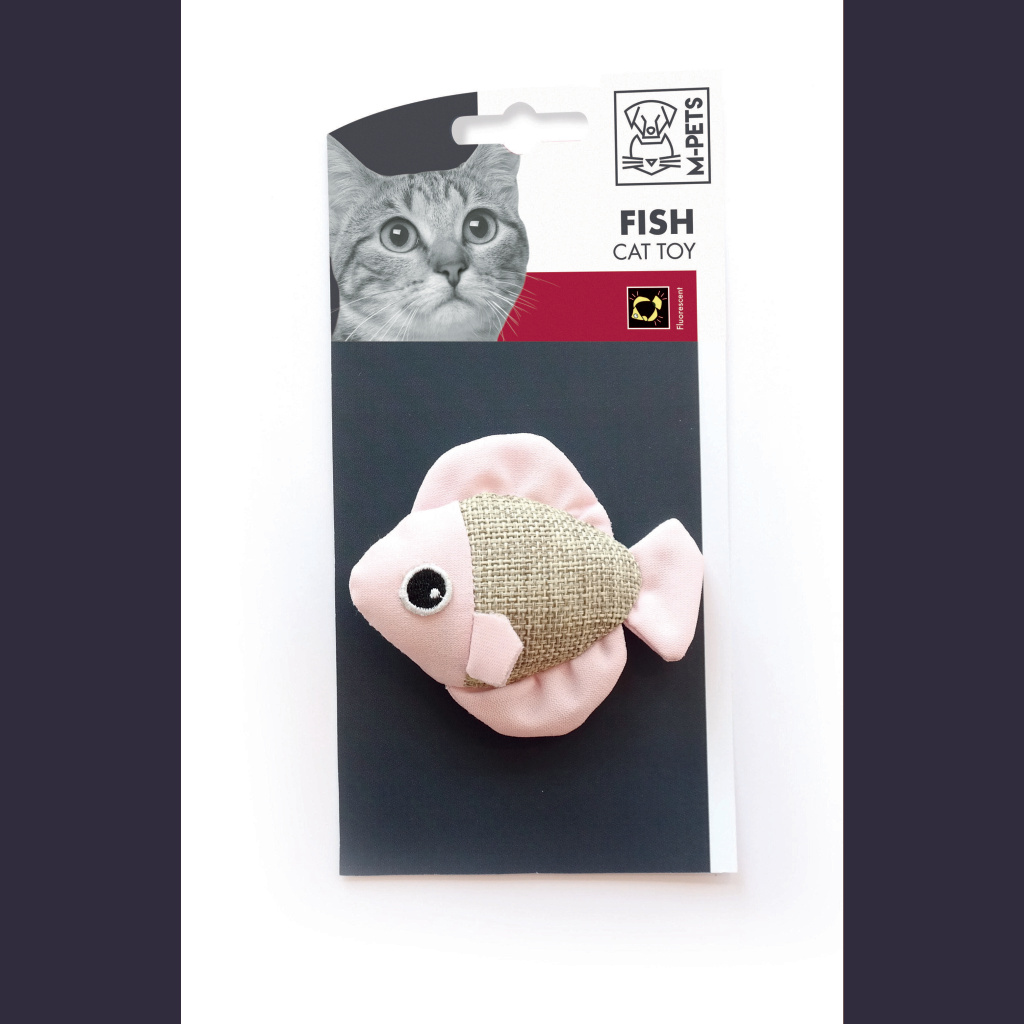 M-Pets Balık Kedi Oyuncağı 8x4x7cm (Karışık Renkli)