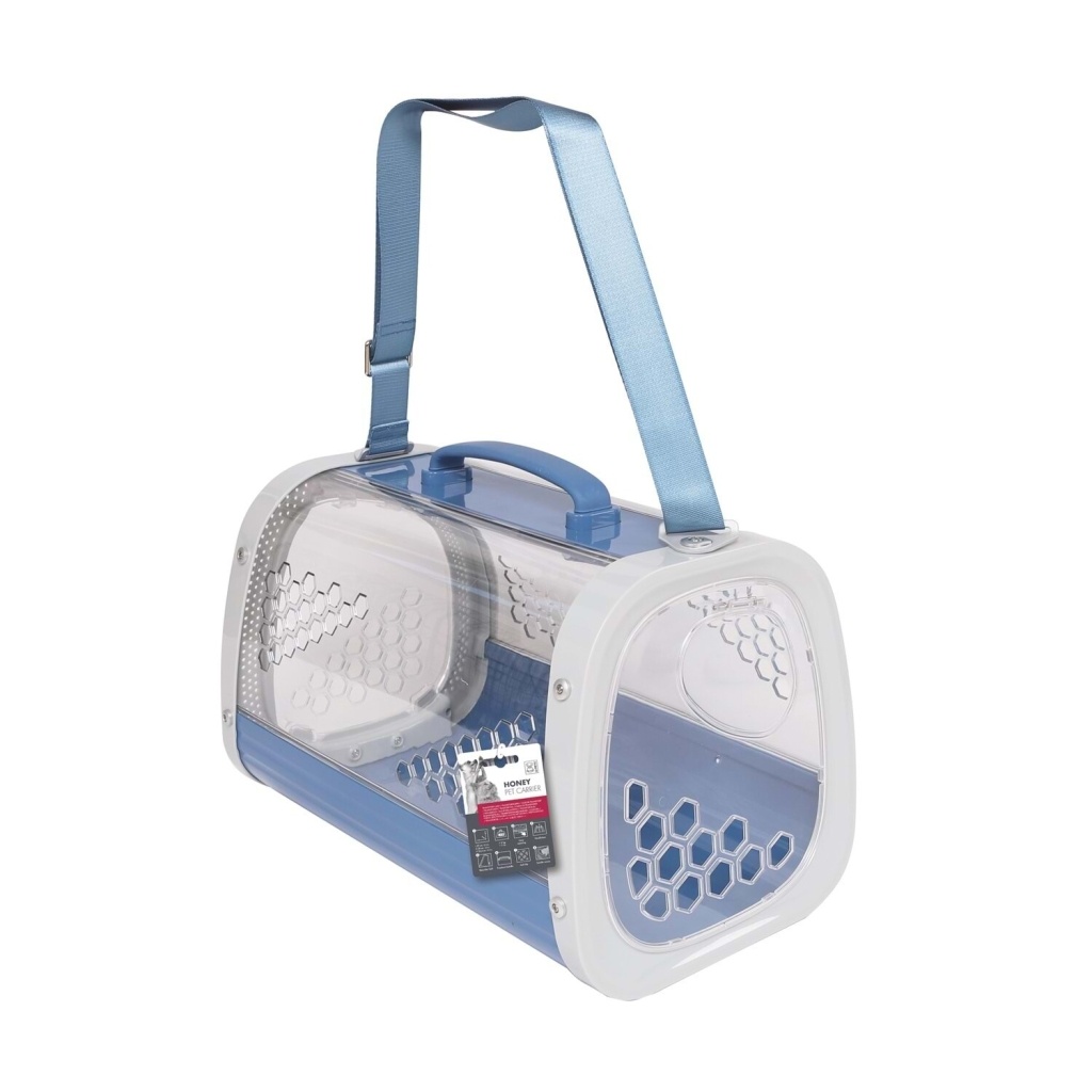 M-Pets Honey Kedi Ve Küçük Irk Köpekler için Taşıma Çantası 59,1x38,1x35,4cm (Mavi)