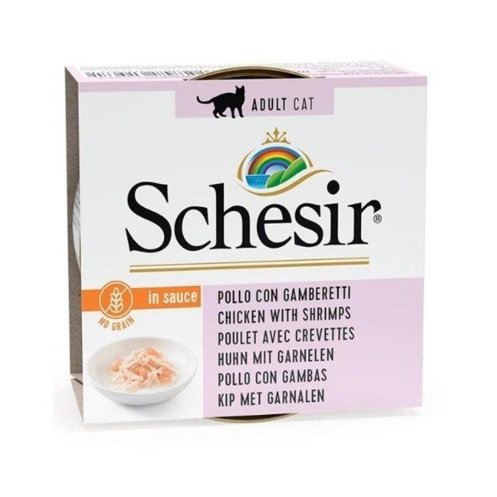Schesir Tavuklu ve Karidesli Kedi Konservesi 70gr