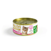 Nutri Feline Kıyılmış Tavuk Etli ve Ton Balıklı Tahılsız Yavru Kedi Konservesi 85gr Nutri Feline Kıyılmış Tavuk Etli ve Ton Balıklı Tahılsız Yavru Kedi Konservesi 85gr