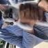 Boncuk gözlü minik kız fotoğraf