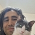 Kör kedi Duman için yuva arıyorum fotoğraf