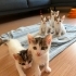 Beyaz Tekir Yavru Kedi fotoğraf