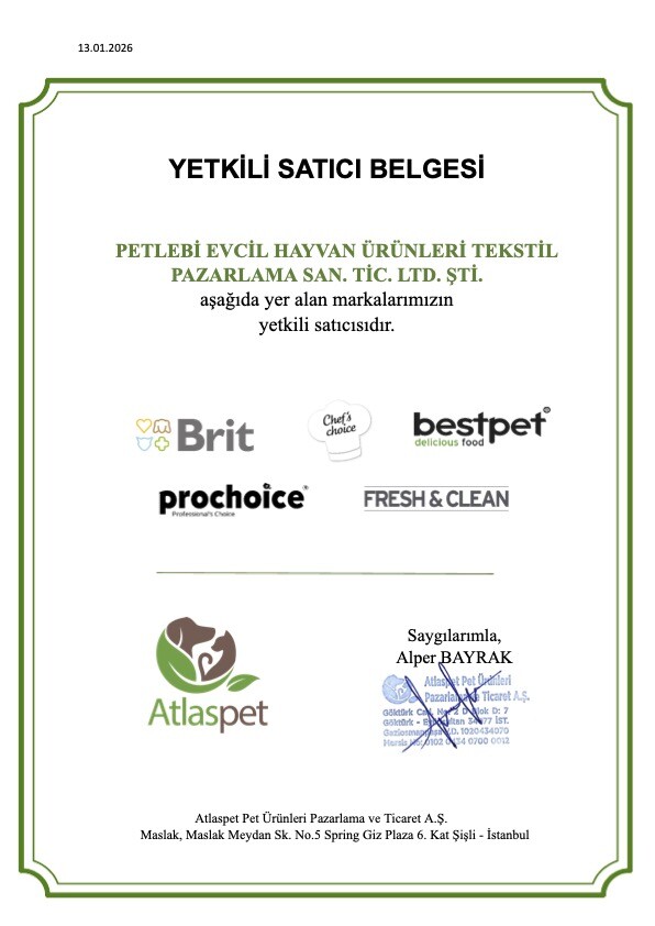 Chef's Choice Yetkili Satıcı Belgesi