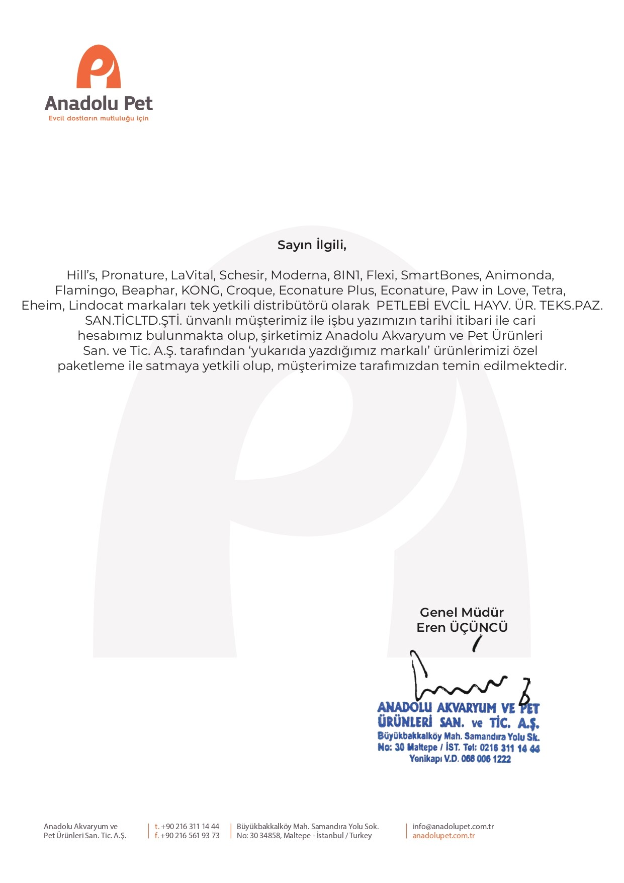 SmartBones Yetkili Satıcı Belgesi