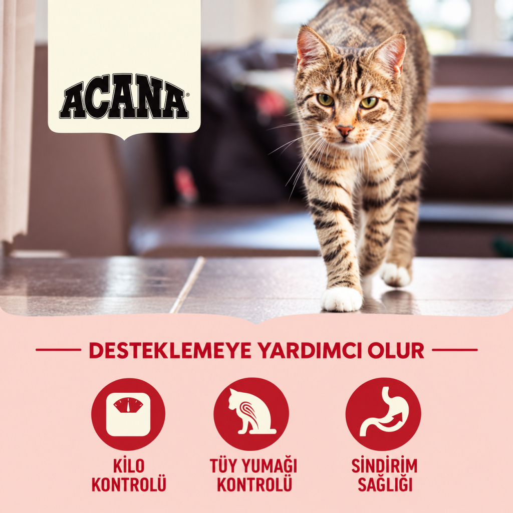 Acana Indoor Entree Tavuklu ve Ringa Balıklı Kısırlaştırılmış Kedi Maması 1,8kg