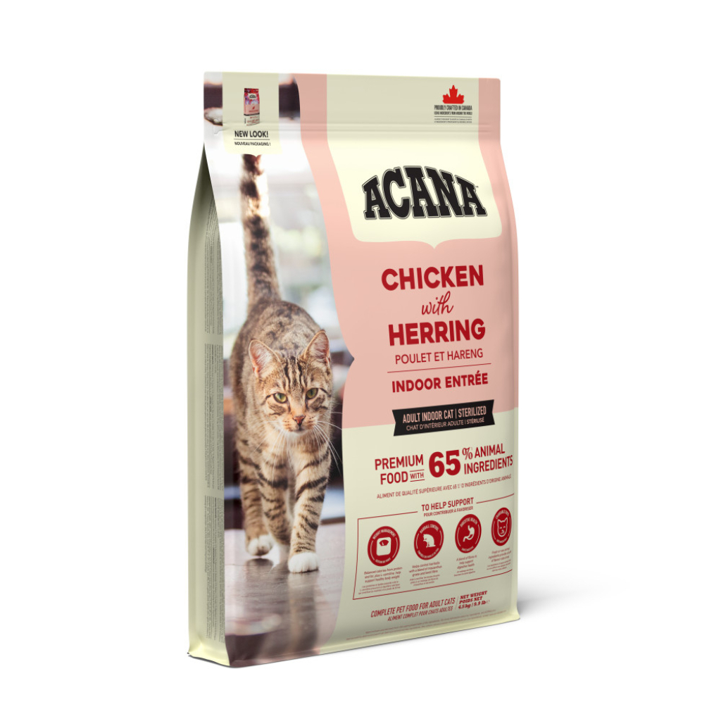 Acana Indoor Entree Tavuklu ve Ringa Balıklı Kısırlaştırılmış Kedi Maması 4,5kg
