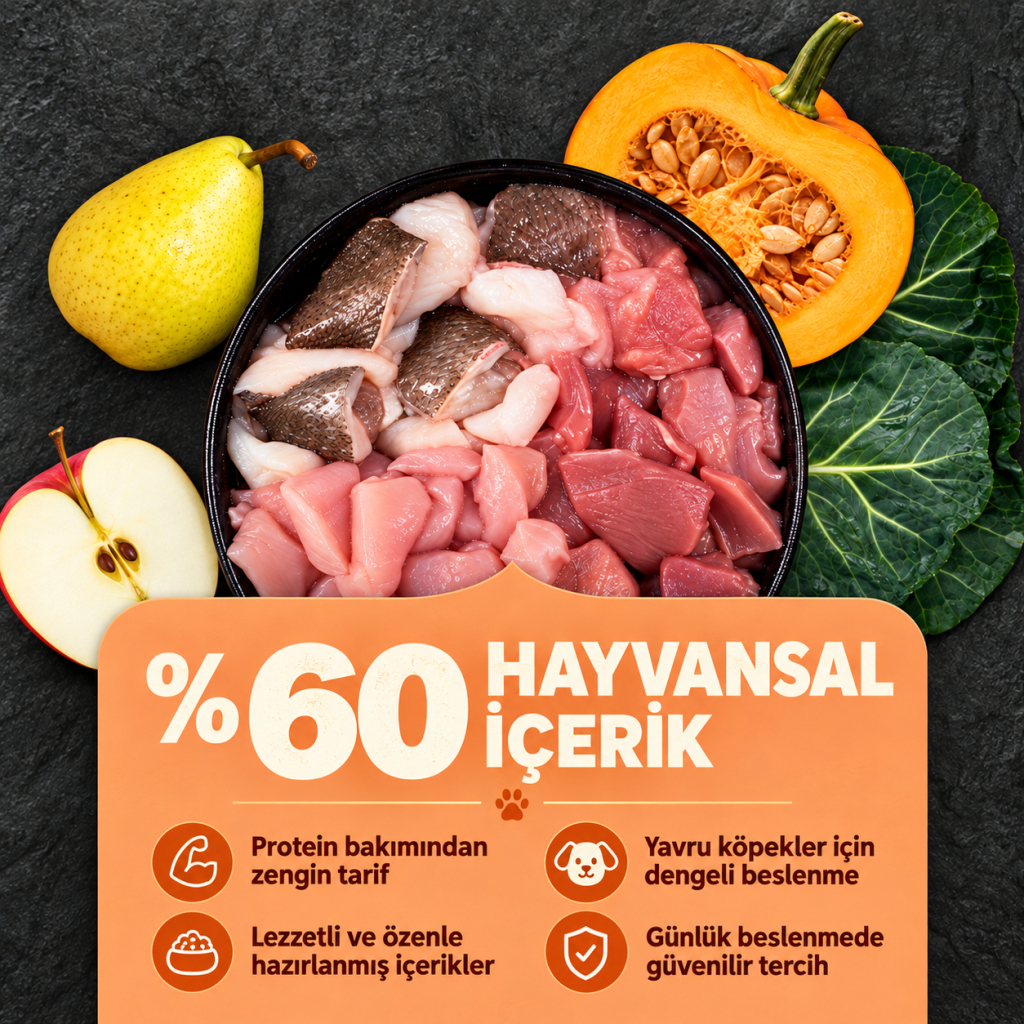 Acana Puppy Tavuklu Hindili ve Ringa Balıklı Tahılsız Yavru Köpek Maması 2kg