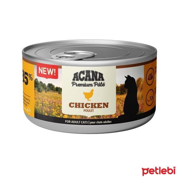 Acana Premium Pate Tavuklu Ezme Yetişkin Kedi Konservesi 85gr