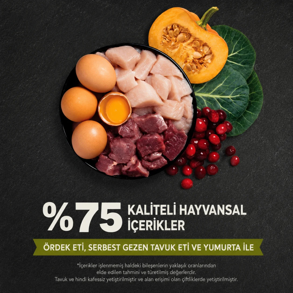 Acana Grasslands Ördekli ve Tavuklu Tahılsız Kedi Maması 1,8kg