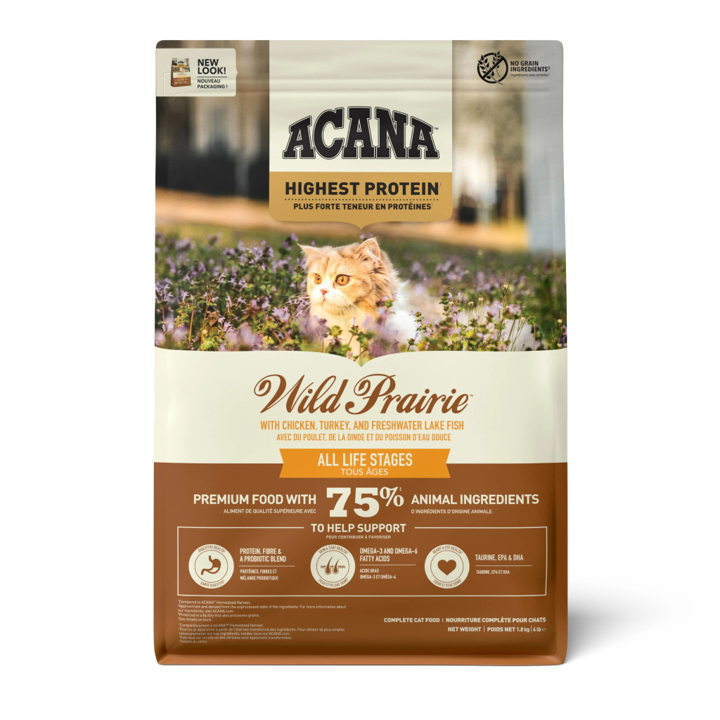 Acana Wild Prairie Tavuklu ve Balıklı Tahılsız Kedi Maması 1,8kg