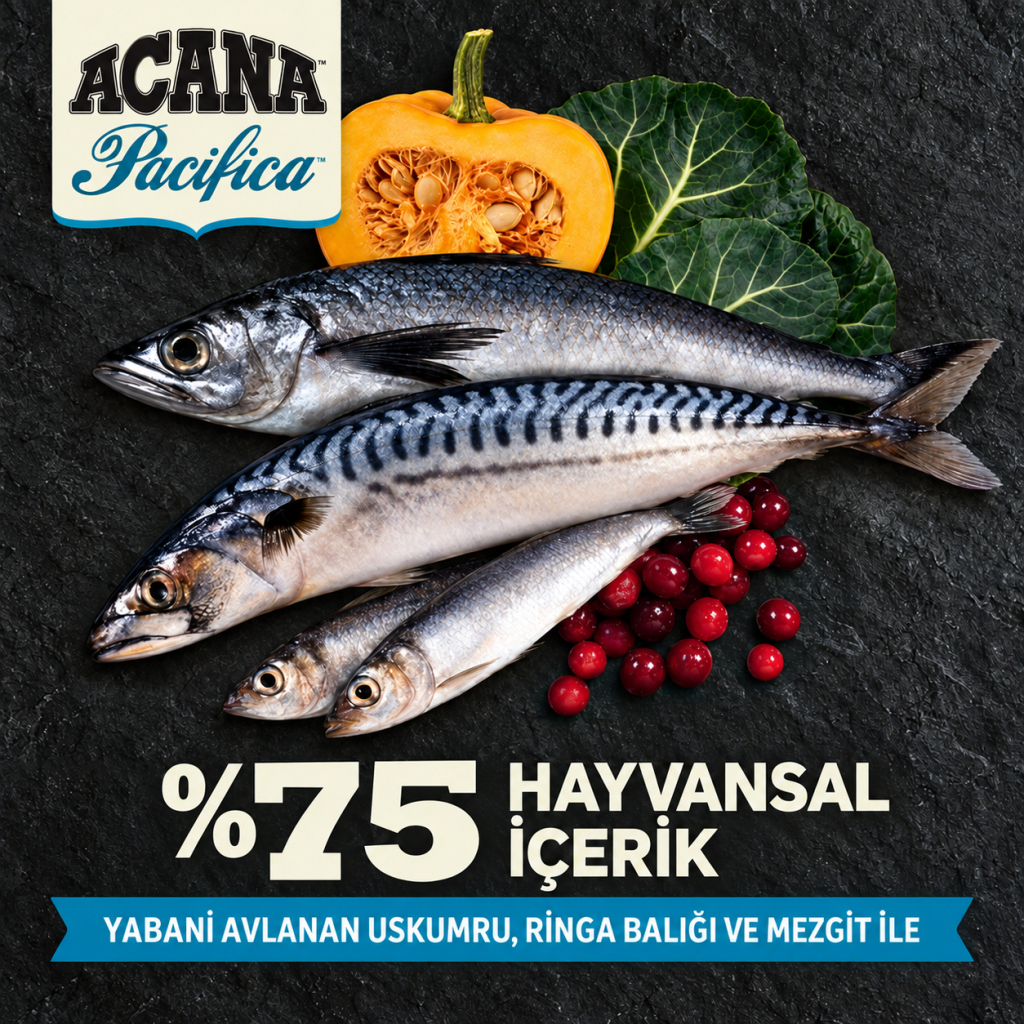 Acana Pacifica Balıklı Tahılsız Kedi Maması 1,8kg