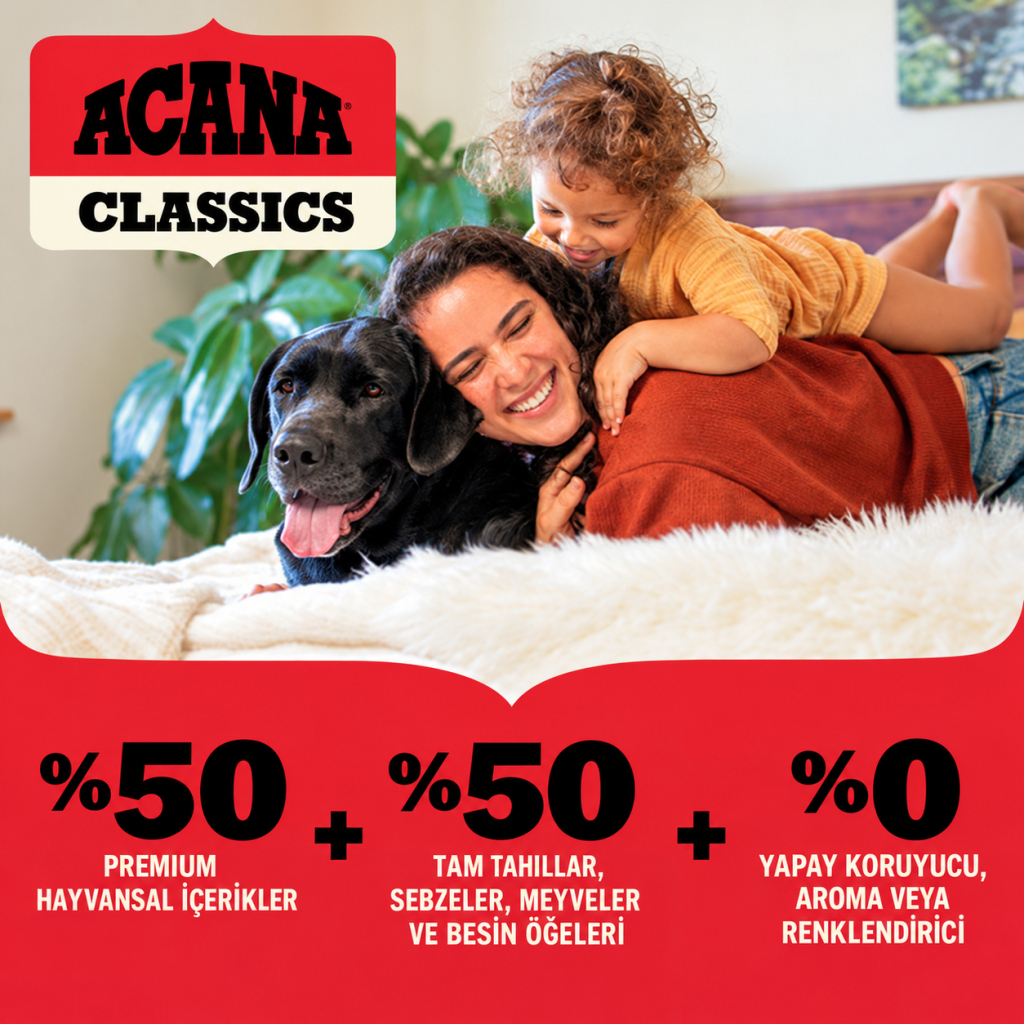 Acana Classics Red Kuzulu ve Sığırlı Köpek Maması 14,5kg