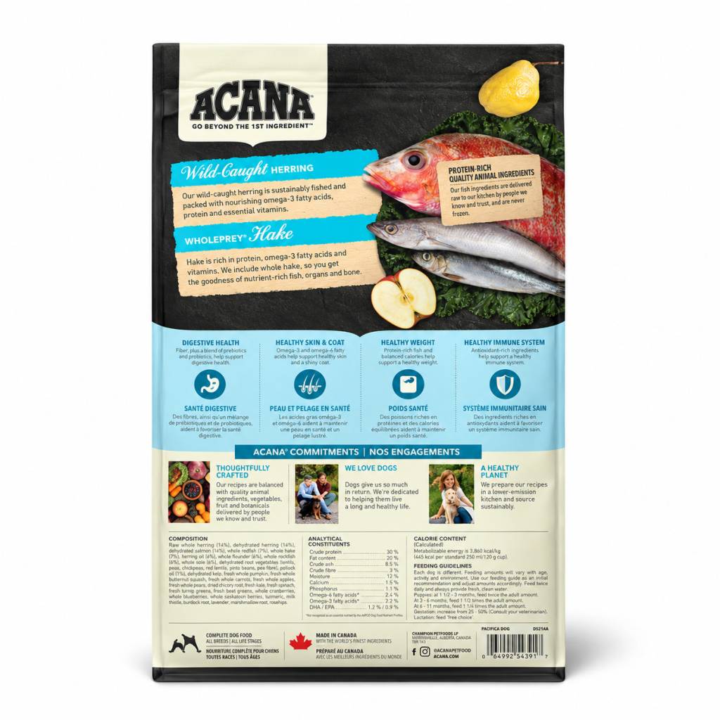 Acana Pacifica Zengin Balık Çeşitli Tahılsız Köpek Maması 2kg