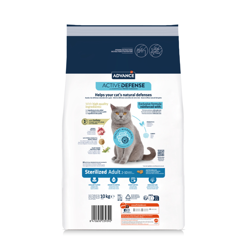 Advance Sterilized Adult Hindili Kısırlaştırılmış Kedi Maması 1,5kg