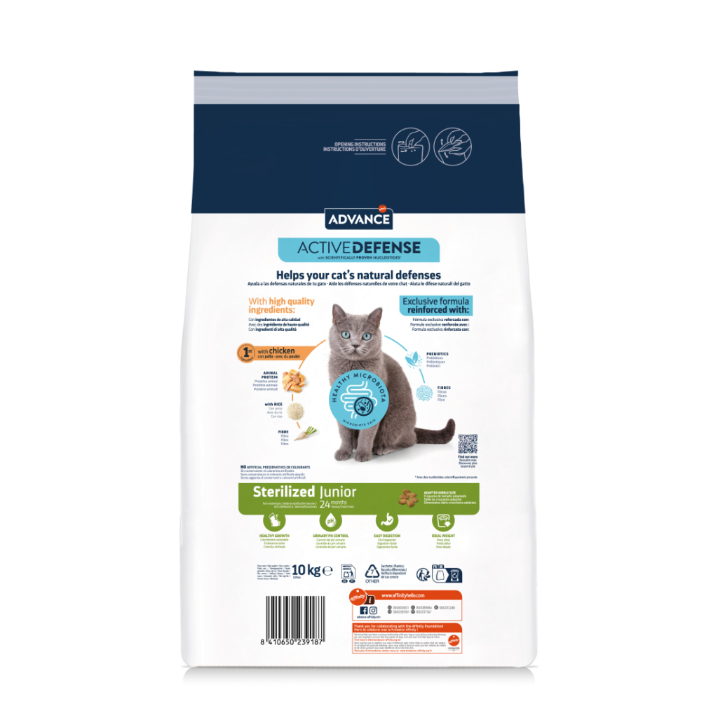 Advance Sterilized Junior Tavuklu Kısırlaştırılmış Yavru Kedi Maması 1,5kg