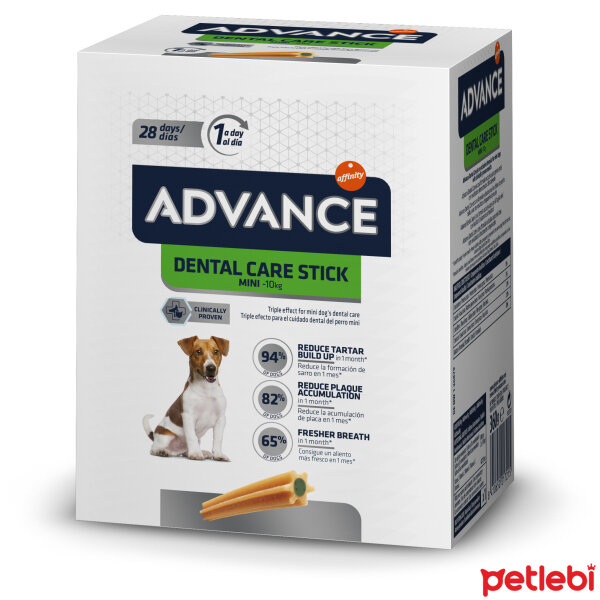 Advance Dental Stick Ağız Sağlığı Destekleyici Küçük Irk Köpek Ödül Maması 90gr (7'li) (4 Adet)