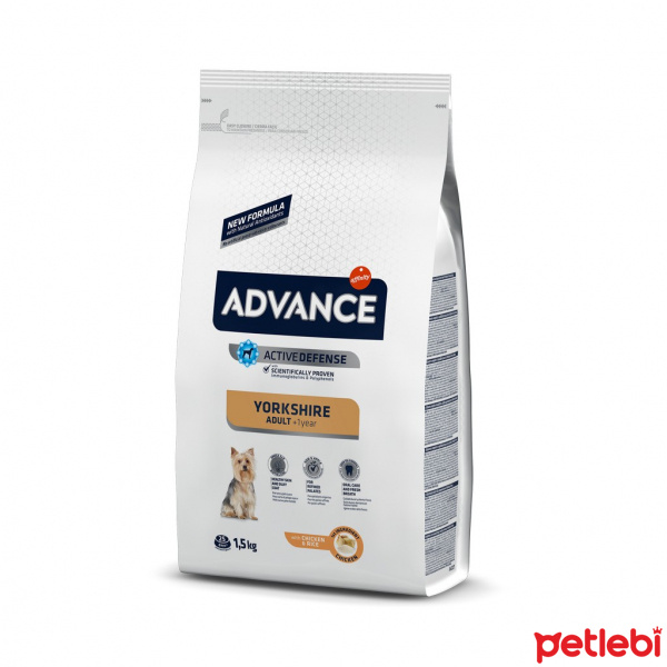 Advance Yorkshire Terrier Tavuklu ve Pirinçli Yetişkin Köpek Maması 1,5kg