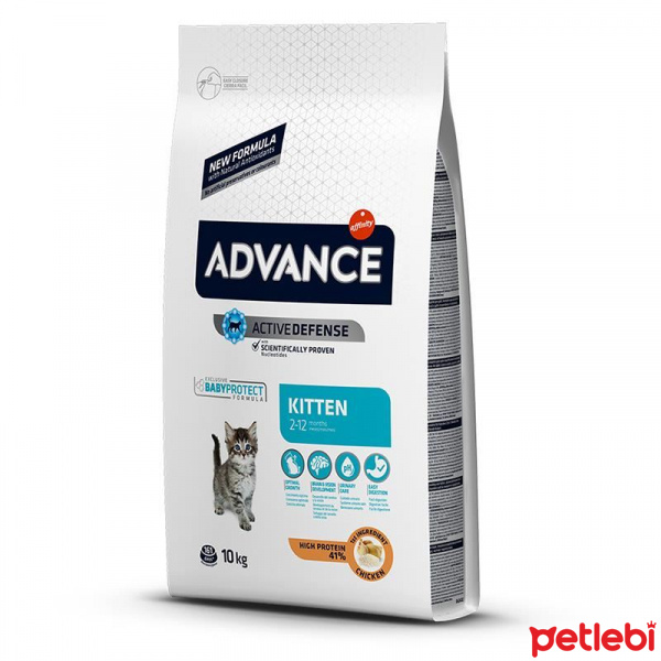 Advance Kitten Tavuklu ve Pirinçli Yavru Kedi Maması 10kg