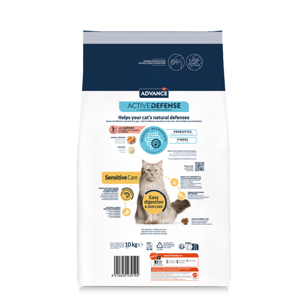 Advance Sensitive Care Somonlu Yetişkin Kedi Maması 10kg