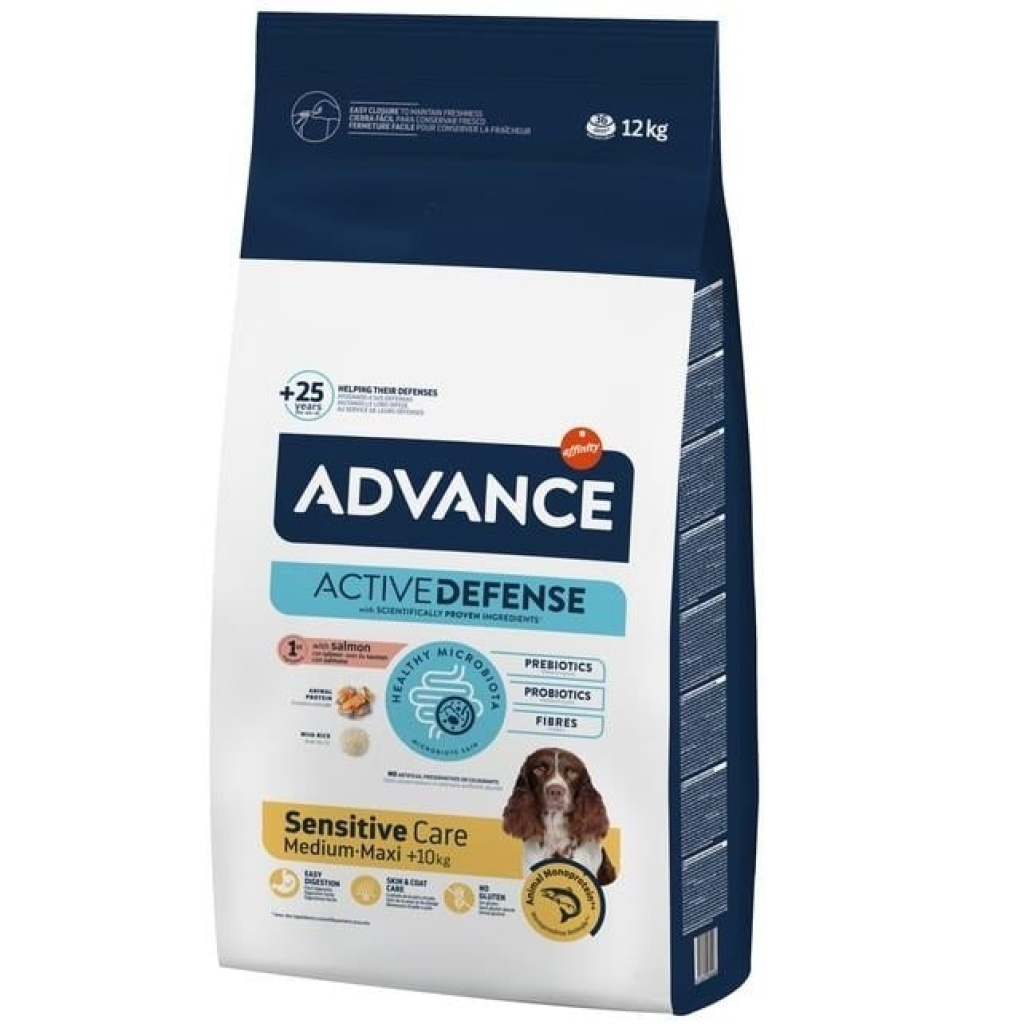 Advance Sensitive Care Somonlu Orta ve Büyük Irk Yetişkin Köpek Maması 12kg