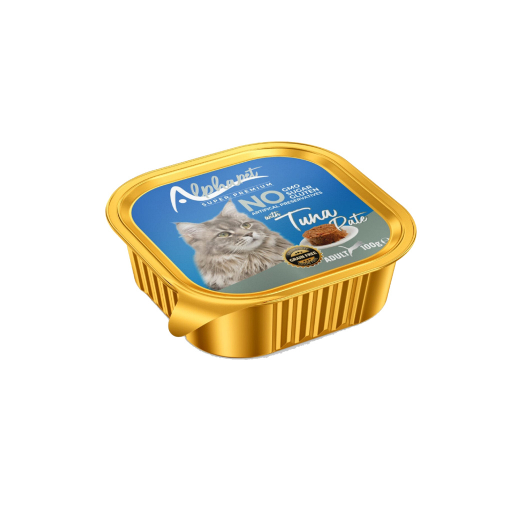 Alphapet Ton Balıklı Ezme Yetişkin Kedi Konservesi 100gr