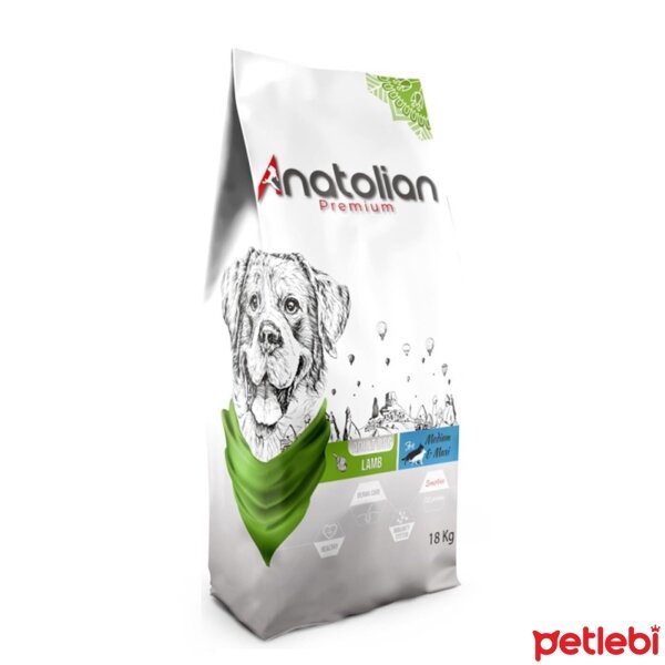 Anatolian Premium Kuzu Etli Orta ve Büyük Irk Yetişkin Köpek Maması 18kg