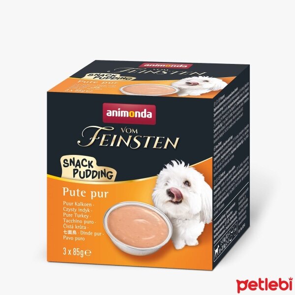 Animonda Vom Feinsten Snack Pudding Hindili Yetişkin Köpek Pudingi 255gr (3'lü)