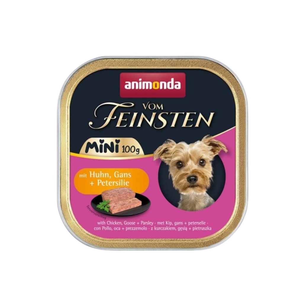 Animonda Vom Feinsten Tavuk ve Kaz Etli Küçük Irk Yetişkin Köpek Konservesi 100gr