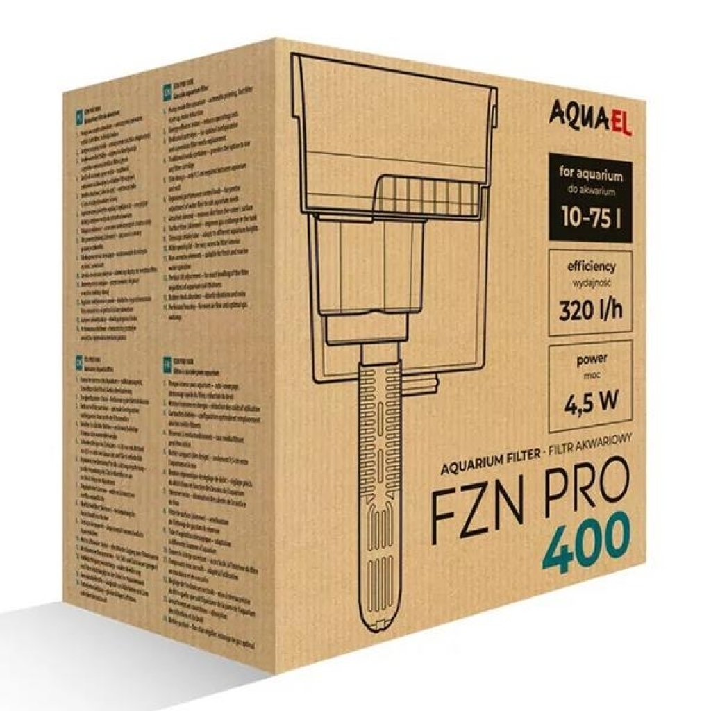 AQUAEL FZN Pro 400 Askı Filtre 4,5W 320L/s
