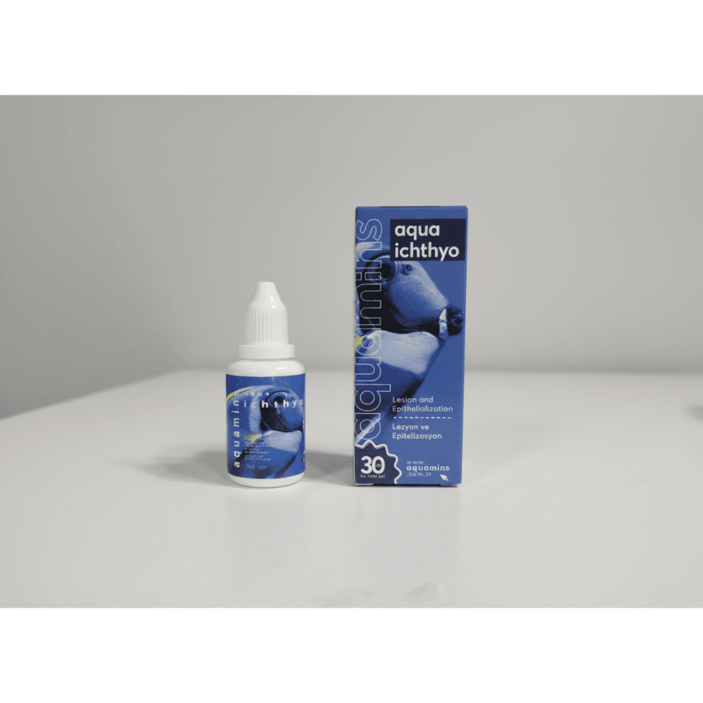 Aquamins Aqua Ichthyo Akvaryum Lezyon Bakımı İçin Su Düzenleyici 30ml