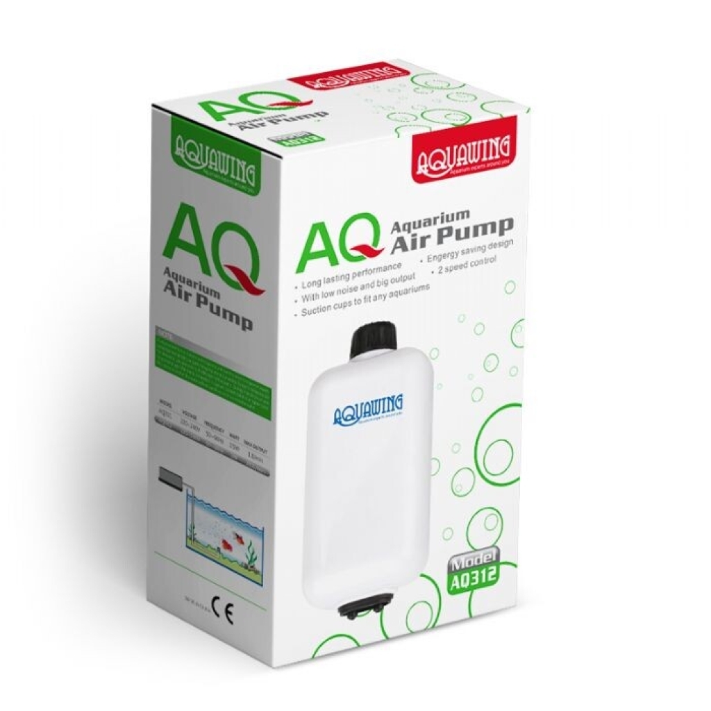 AQUAWING AQ312 Çift Çıkışlı Akvaryum Hava Motoru 3W