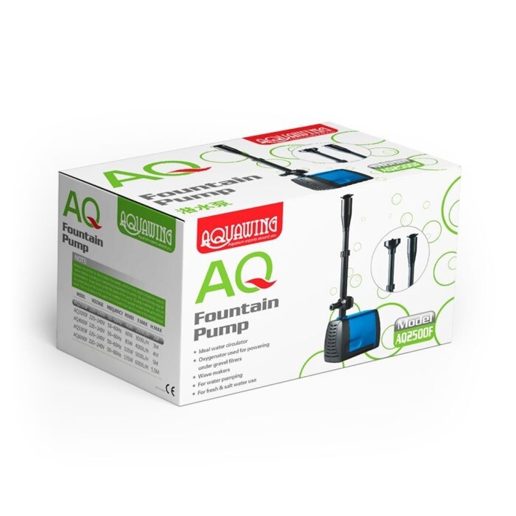 AQUAWING AQ2500F Fıskiye Aparatlı Akvaryum Kafa Motoru 2000L/S