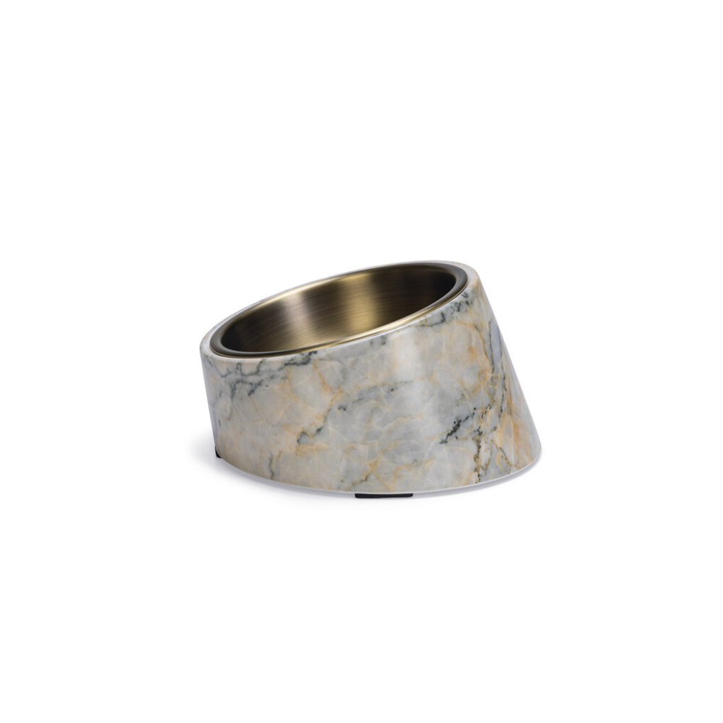 Beeztees Dbl Vita Paslanmaz Çelik Kedi Mama Su Kabı 160ml (Bej)