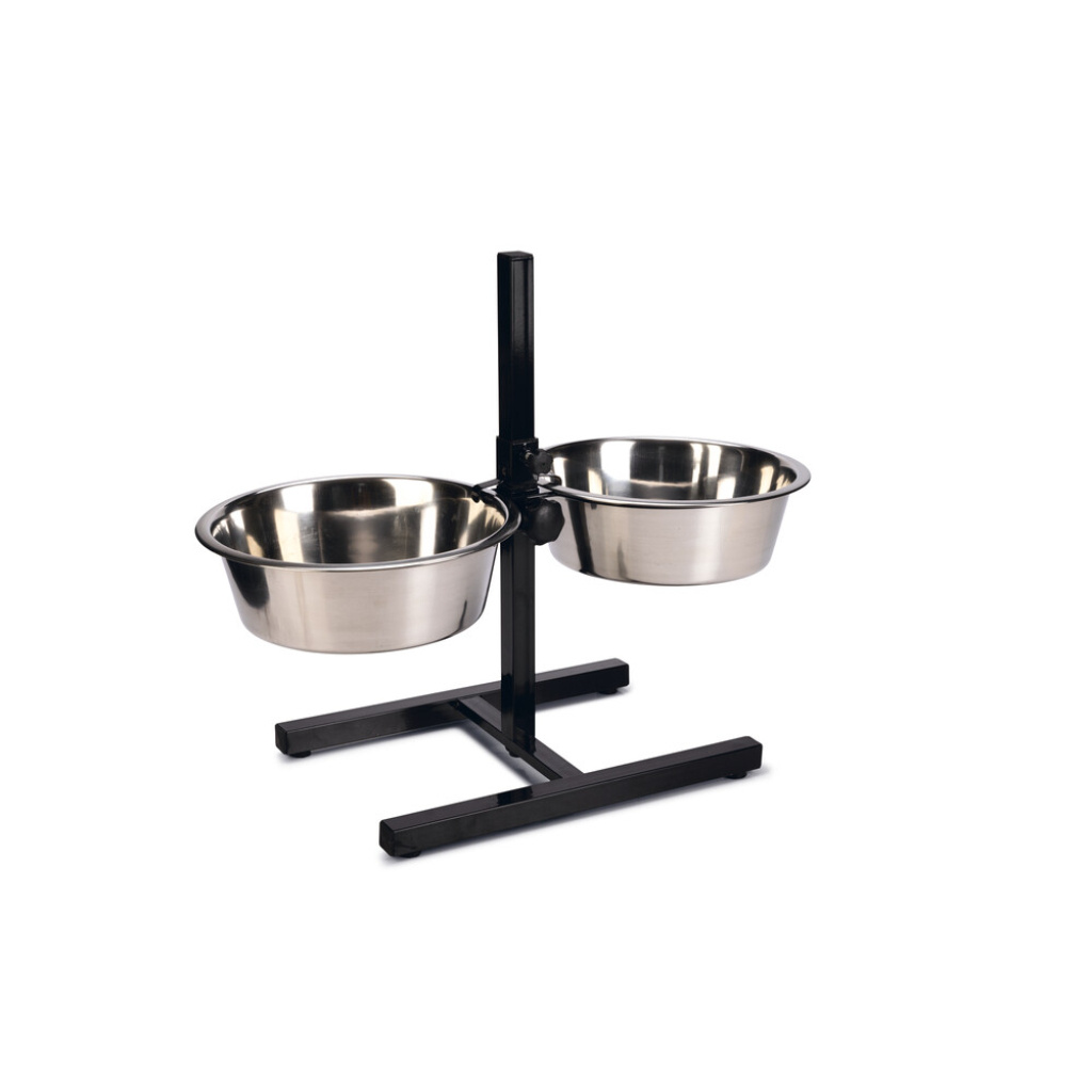 Beeztees Paslanmaz Çelik Köpek İkili Mama Su Kabı 28cm