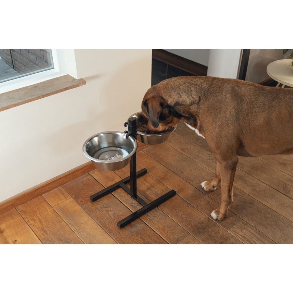 Beeztees Paslanmaz Çelik Köpek İkili Mama Su Kabı 28cm