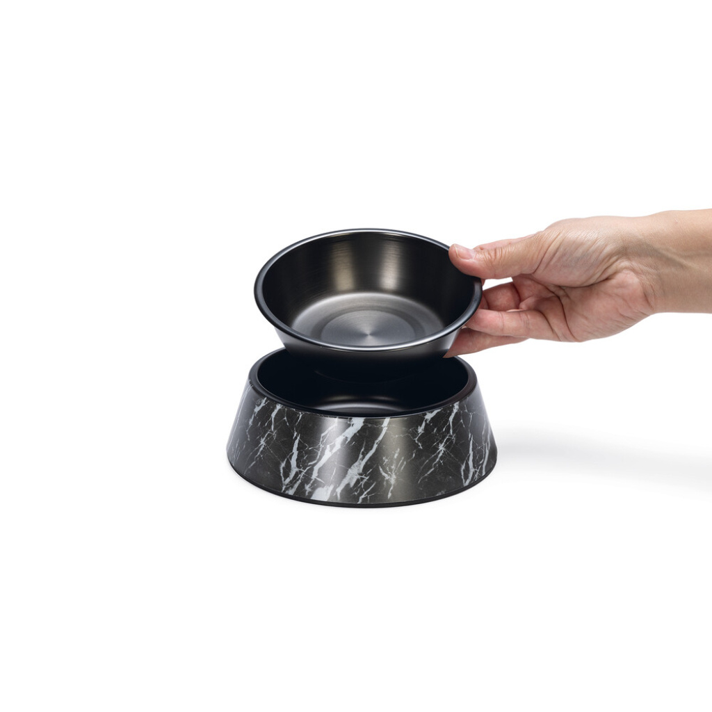 Beeztees Dbl Meis Paslanmaz Çelik Köpek Mama Su Kabı 350ml