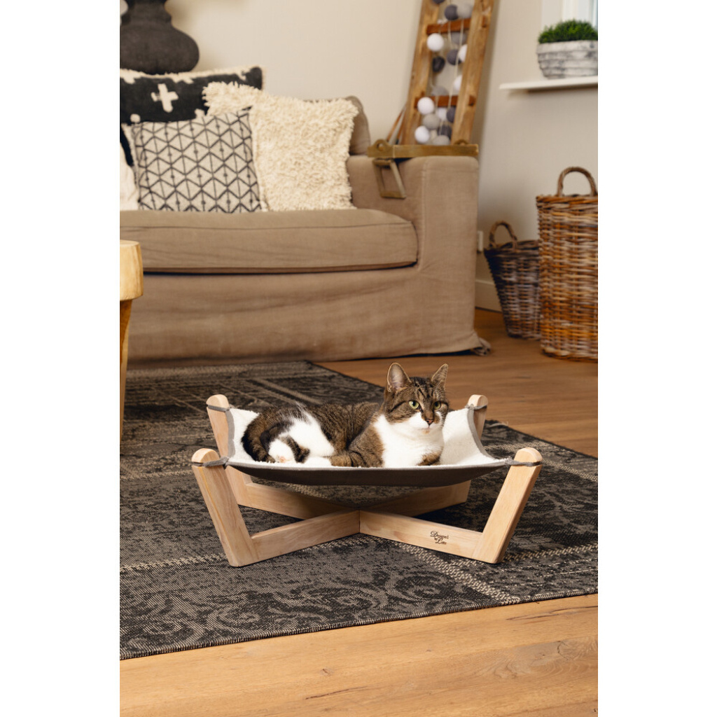Beeztees Kedi Hamağı 51x51x18,5cm (Gri)
