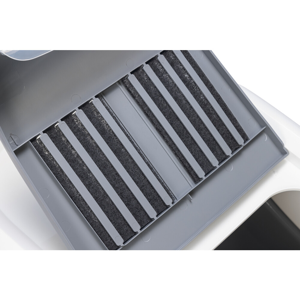 Beeztees Koku Filtreli Kapalı Kedi Tuvaleti 75,5x56x55,5cm (Gri)