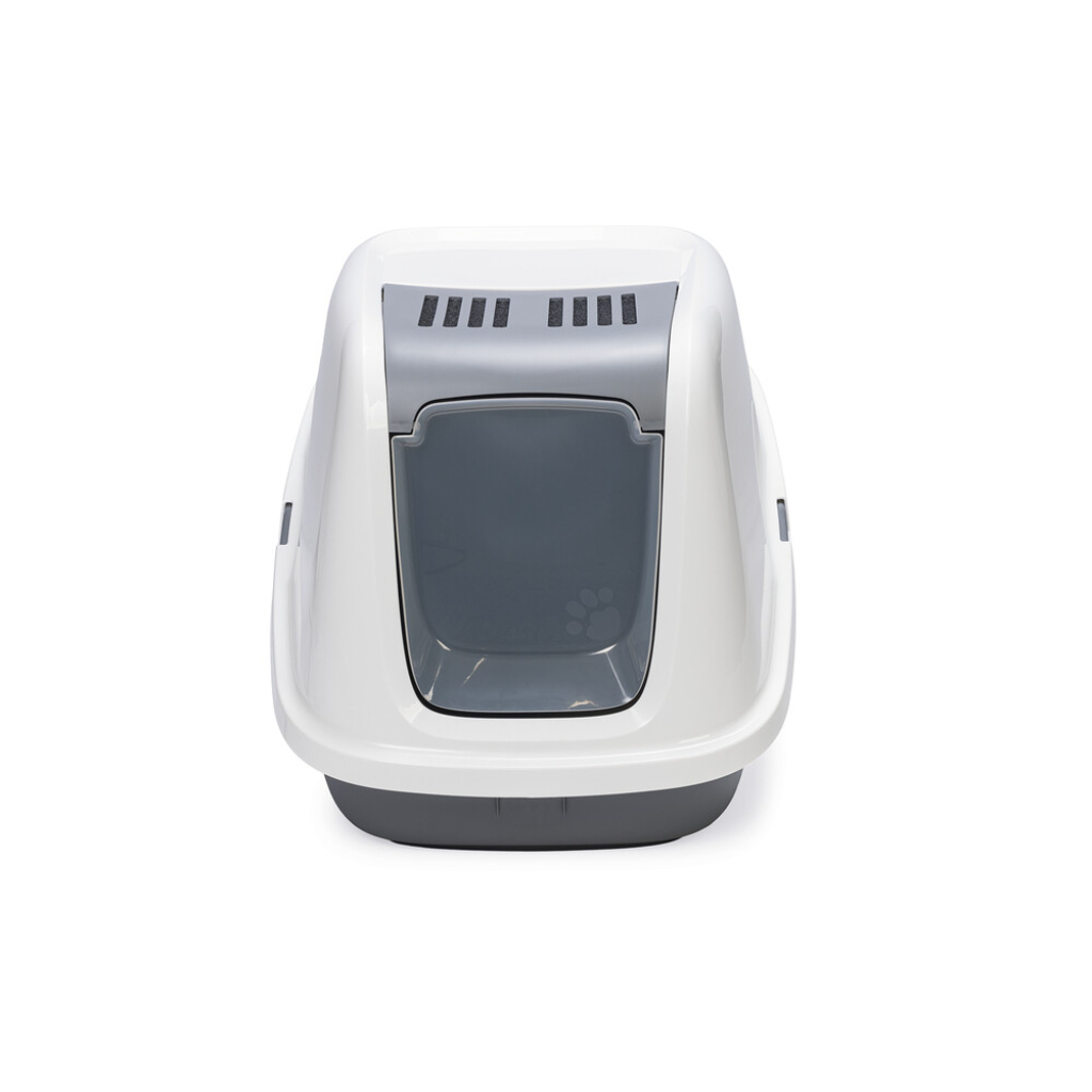 Beeztees Koku Filtreli Kapalı Kedi Tuvaleti 75,5x56x55,5cm (Gri)
