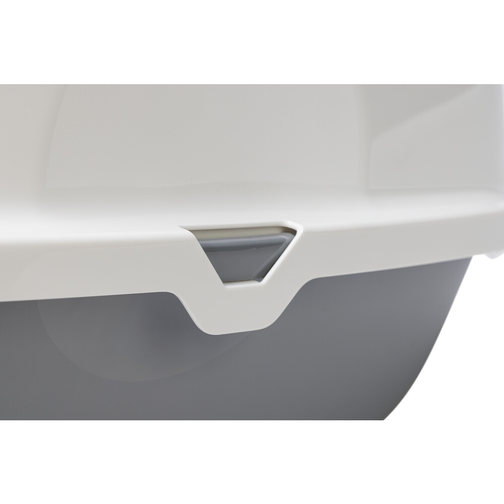 Beeztees Koku Filtreli Kapalı Kedi Tuvaleti 75,5x56x55,5cm (Gri)