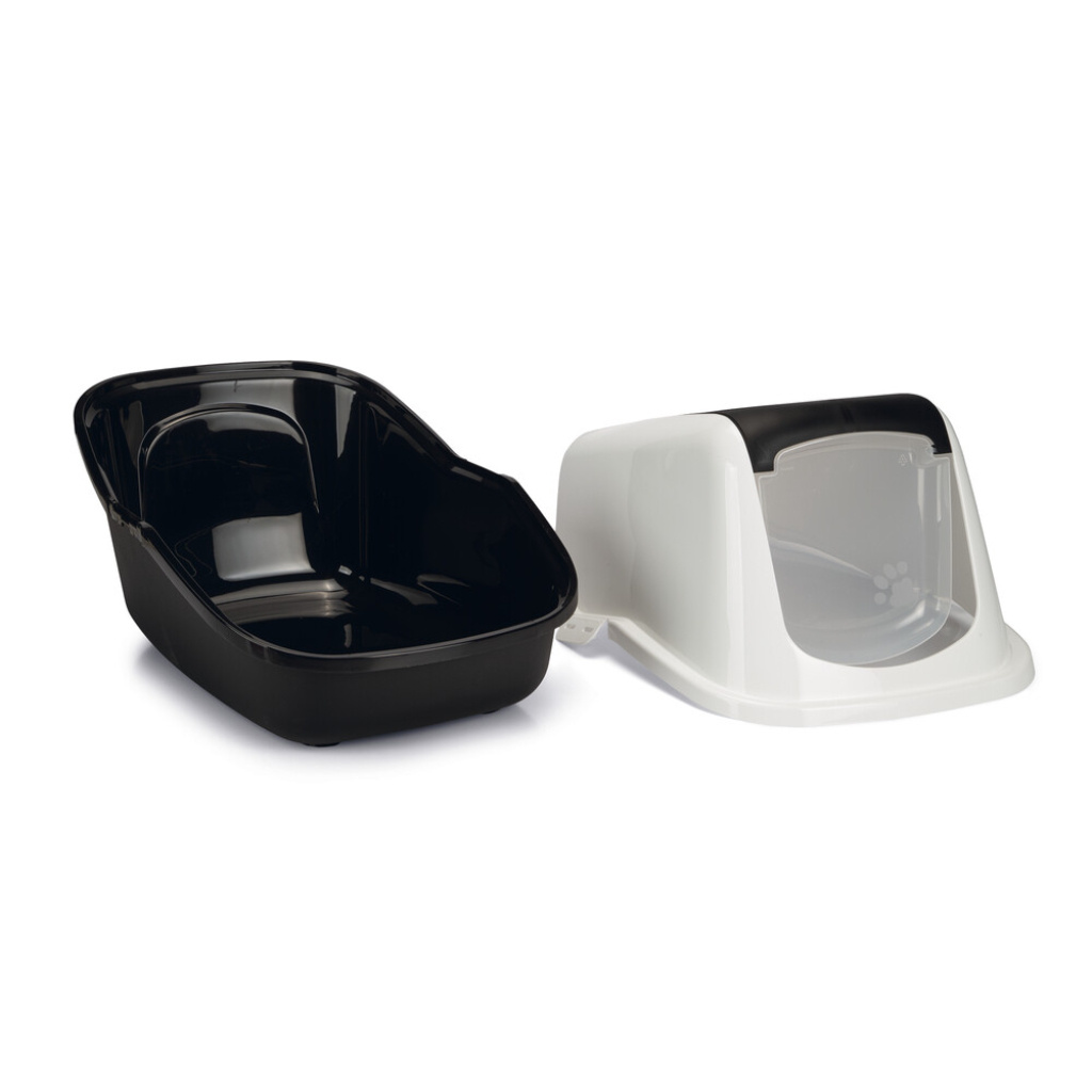 Beeztees Litter Koku Filtreli Kapalı Kedi Tuvaleti 56x39x39cm (Siyah)
